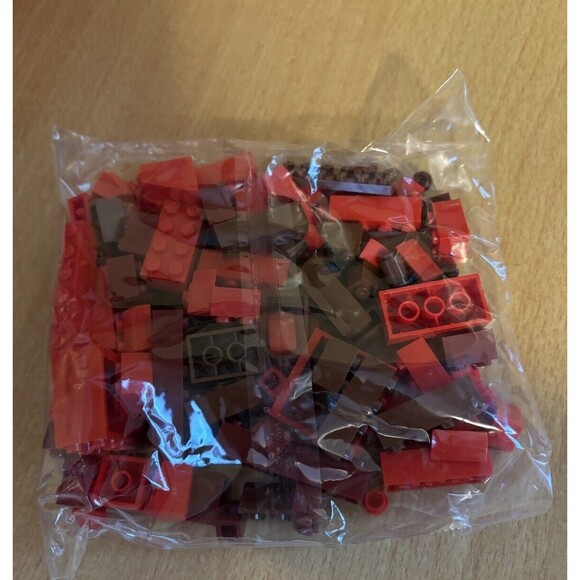 Lego 2011 Rectangular RED Bricks-All Sizes- from 10698 Set-Sealed-New In Bag - Picture 1 of 2